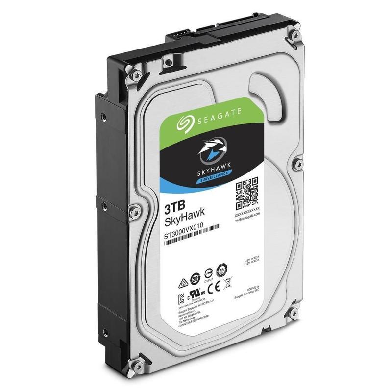 Disco Rígido HD Interno Skyhawk 3tb Prata Seagate P/ Seguranca